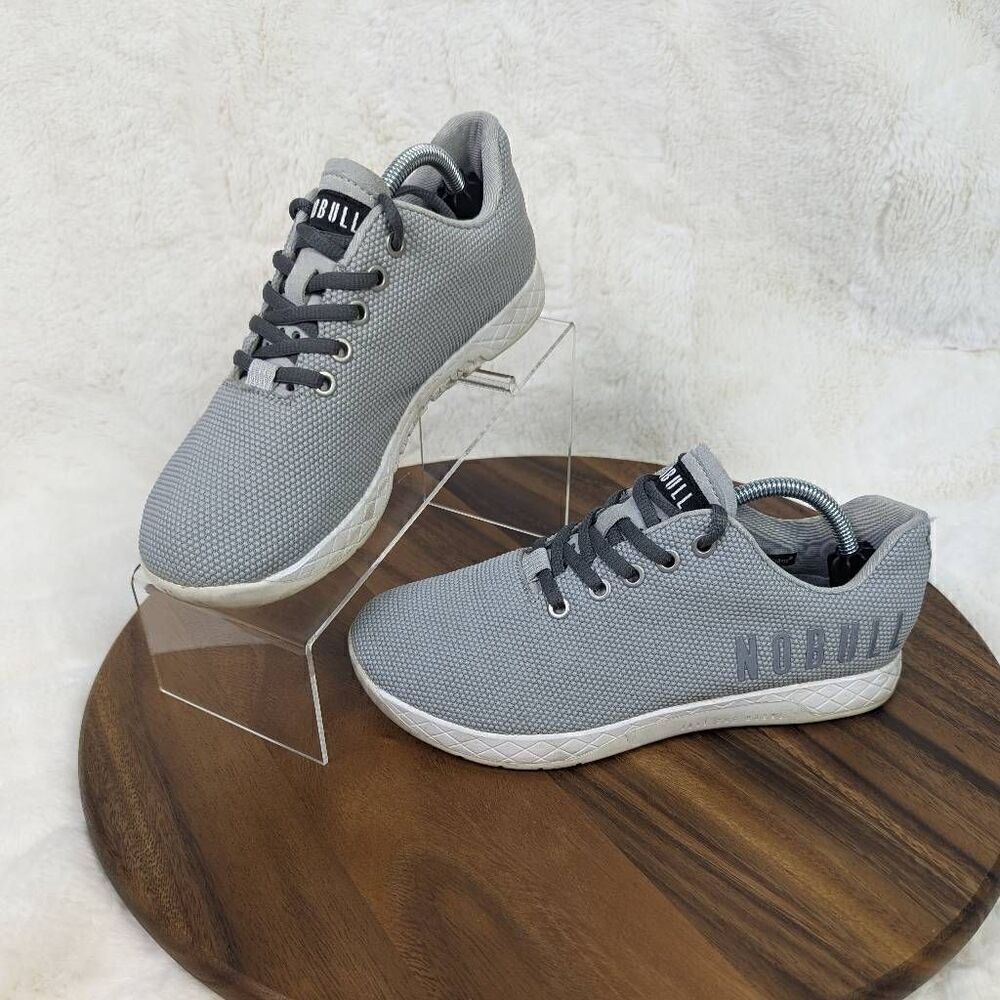 Nobull Superfabric Trainers Men's Size 7 Women’s 8.5 Workout Shoes Gray